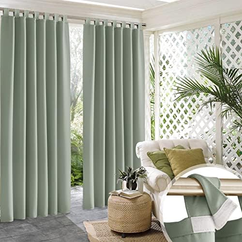 RYB HOME 2 Panels Outdoor Curtains - Image 2