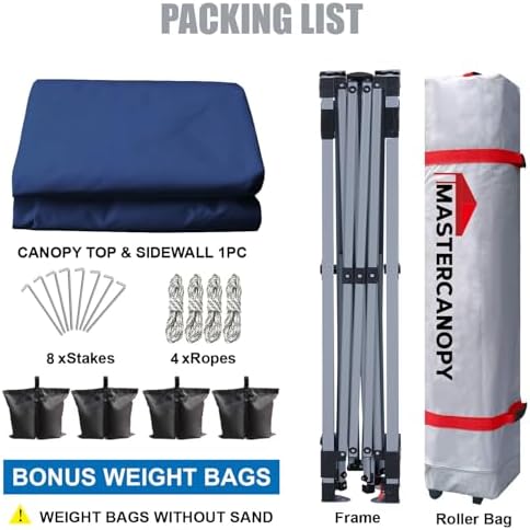 MASTERCANOPY 8x8 Durable Pop Up Canopy Tent - Image 6