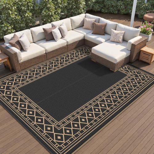 GENIMO Outdoor Rug, Waterproof Plastic Rugs by GENIMO