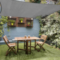 10' x 10' Rectangle Sun Shade Sail, 185 GSM HDPE, Dark Grey by LagemiexShadeProduct