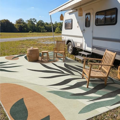 GENIMO 9x12 Outdoor Rug, Washable Quick Dry - Image 4