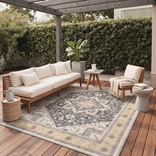 GENIMO 2.5x8 Outdoor Runner Rug, Washable - Image 4