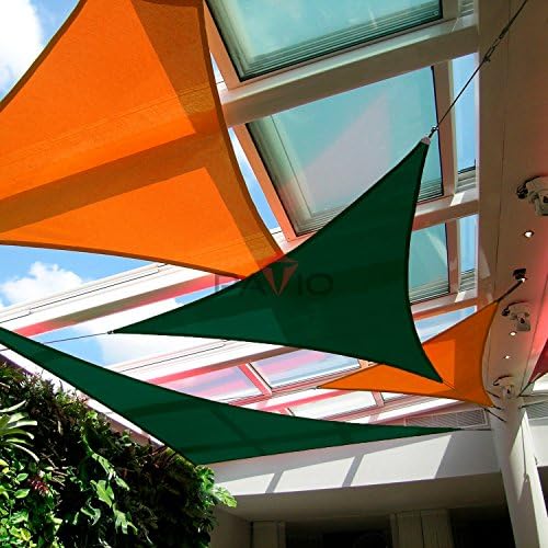 Patio Paradise 24' x 24' x 24' Sun Shade Sail Triangle Canopy Shade Cloth - Image 5