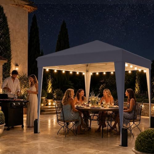 10x10 Pop Up Canopy Tent with Sidewall, Commercial - Image 2