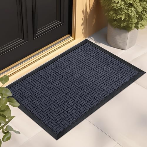 Mibao Front Door Mat Outdoor Entrance, 61.5" x 36" Heavy Duty Welcome Mat by Mibao