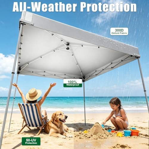 10x10ft Replacement Canopy Top, Waterproof & UV Protection Canopy Tent Top Cover - Image 5