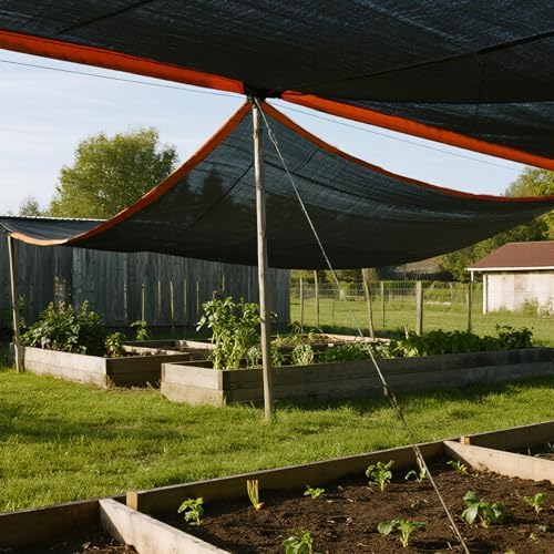 winemana 50% Shade Cloth for Garden-10x20 FT Breathable Mesh Tarp Sun Shade - Image 2