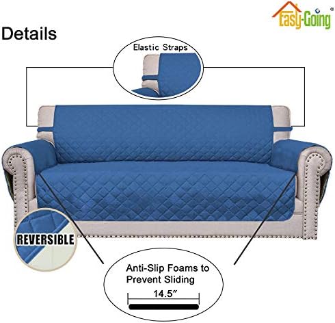 Easy-Going Reversible Couch Cover, 2 Cushion Sofa - Image 3