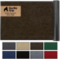 GORILLA GRIP Traffic Guard Indoor Outdoor Heavy Duty Door Mat, 59x24 Brown by GorillaGrip