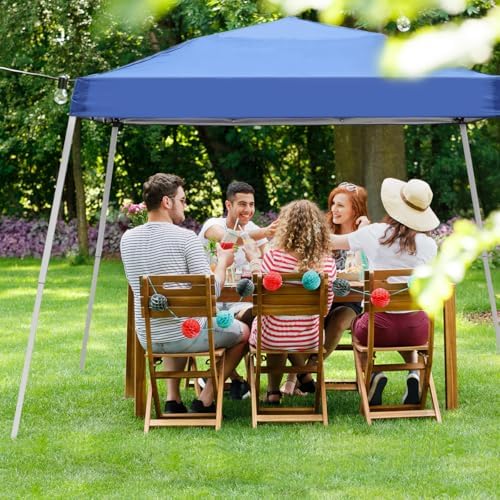 10x10FT Slant Leg Pop Up Canopy Tent, Portable Outdoor Shelter - Image 5