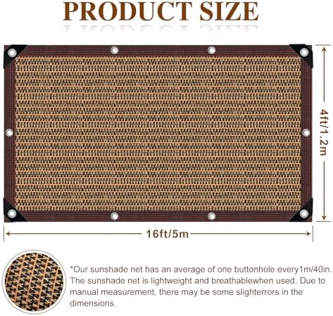 80% Shade Cloth -4x16FT Sunblock Net - Image 2