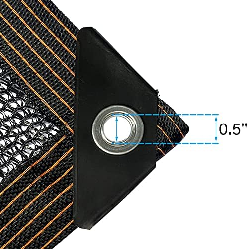 winemana 70% Black Shade Cloth, 3.3 x 6.6 FT Durable Mesh Tarp - Image 3