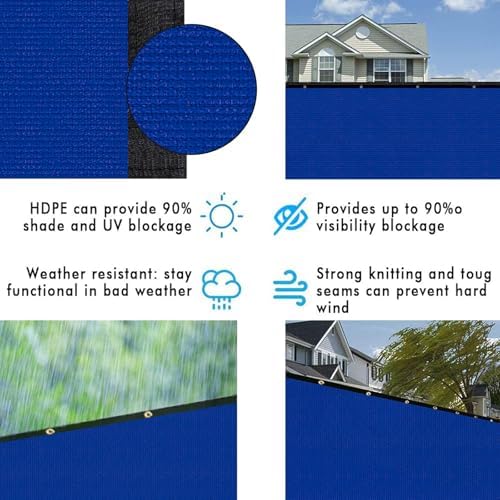 UPGRADE Privacy Screen 4' x 50' Fence Commercial Shade Cover - Image 5