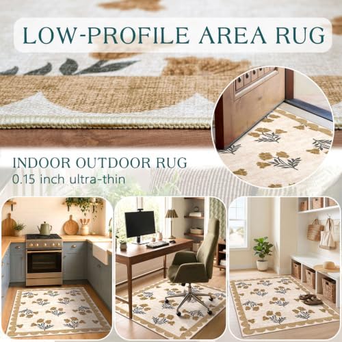 3x4 Floral Entry Rug - Image 5