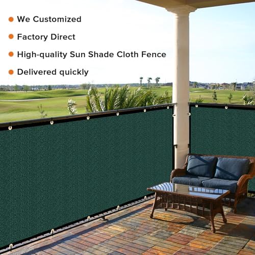 Customizable Privacy Screen Fence 5'X52' Dark Green Heavy Duty 170 GSM Wind - Image 7