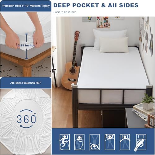 GRT Twin XL Waterproof Mattress Protector, 1 Pack - Image 4