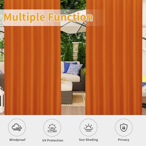 Easy-Going Outdoor Patio Curtains 2 Panels, 54x120 inch - Image 5