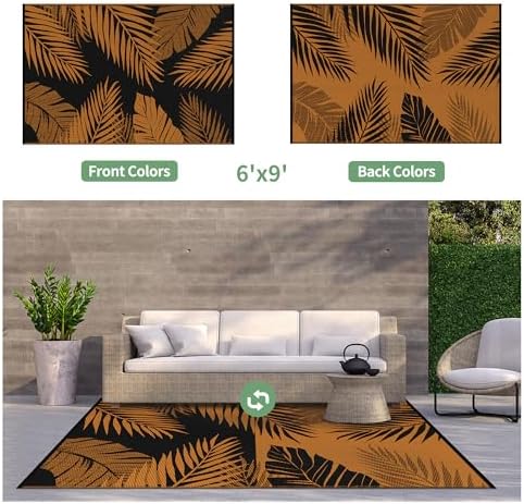 GENIMO Outdoor Rug, Waterproof Plastic - Image 2