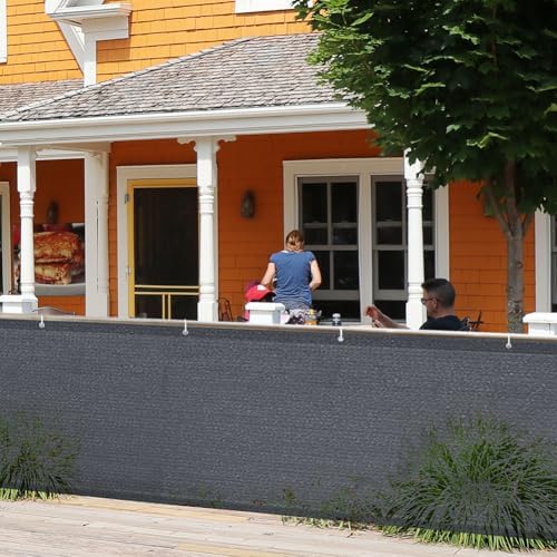 iCover 3x10ft Balcony Privacy Screen Fence, UV-Resistant Railing Fencing Cover - Image 7