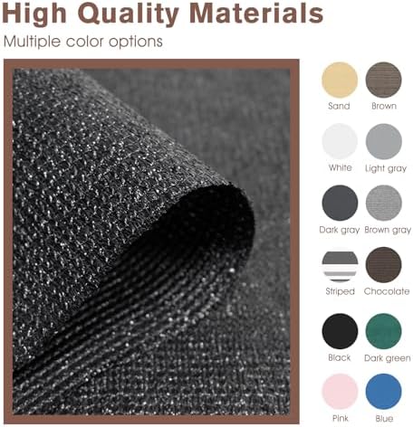 SUNNY GUARD 2'6'' x 4' Balcony Privacy Screen, HDPE Patio Railing Cover Fence - Image 5