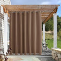 NICETOWN Outdoor Curtain for Patio Waterproof, Thermal Insulated Top & Bottom by NICETOWN
