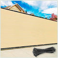 Colour Tree 6' x 13' Beige Fence Privacy Screen, 90% Blockage Windscreen by ColourTree