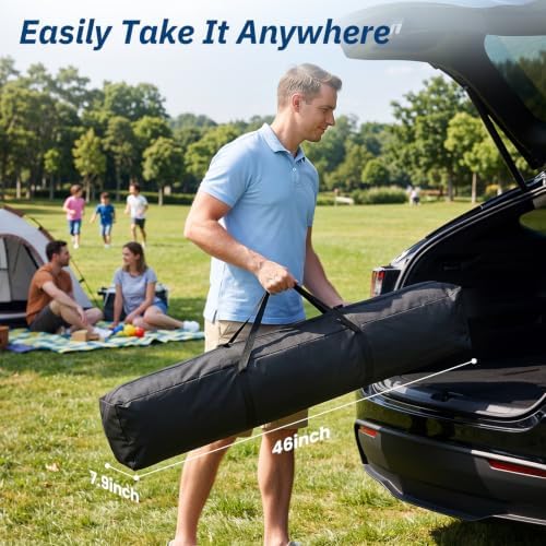 10x10 Pop Up Canopy Tent with 4 Sidewalls, Portable Outdoor Shelter - Image 3