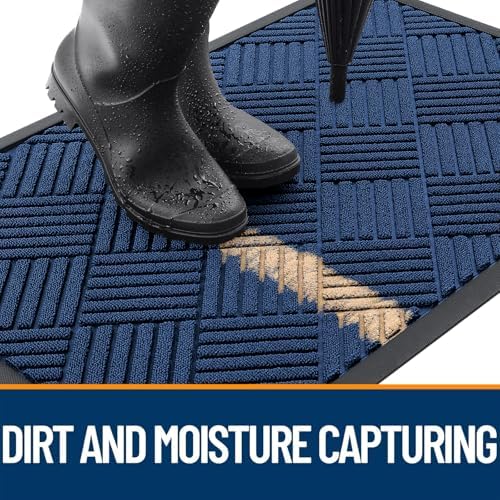 OLANLY Front Door Mat Outside Entrance, Waterproof Heavy-Duty Doormat - Image 4