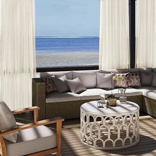 youleyar Sheer Outdoor Curtains - Image 3