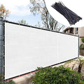 Royal Shade 8' x 63' White Fence Privacy Screen, 90% Blockage Windscreen by RoyalShade