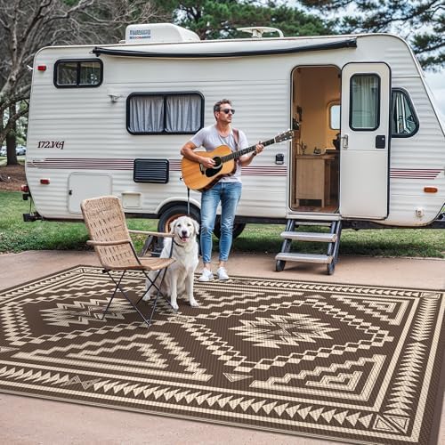 GENIMO Outdoor Rug, Waterproof Plastic Rugs - Image 5