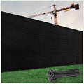 ColourTree Customized Size Fence Screen Privacy Screen Black 5' x 57' by ColourTree