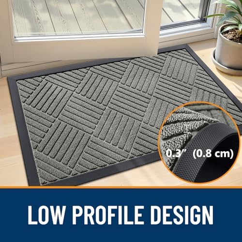 OLANLY Front Door Mat Outside Entrance 35x23, Waterproof Heavy-Duty Doormat - Image 5