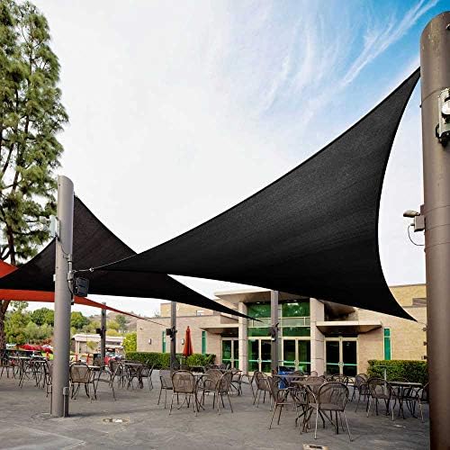 Royal Shade 7' x 7' x 7' Black Triangle Sun Shade Sail by RoyalShade