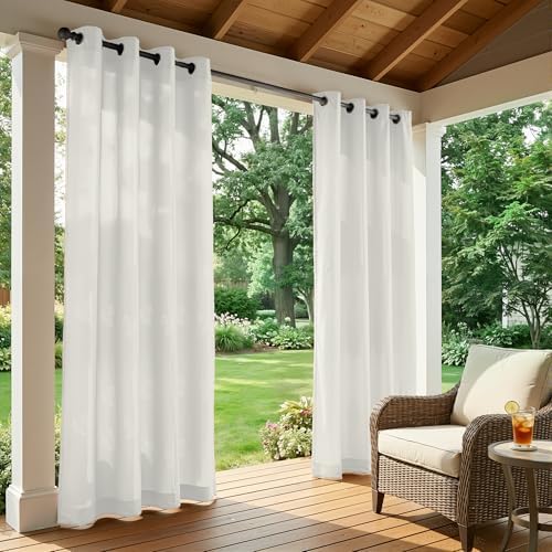 Set of 6 Outdoor Curtains for Patio Waterproof, Breathable Grommet Panels for - Image 2