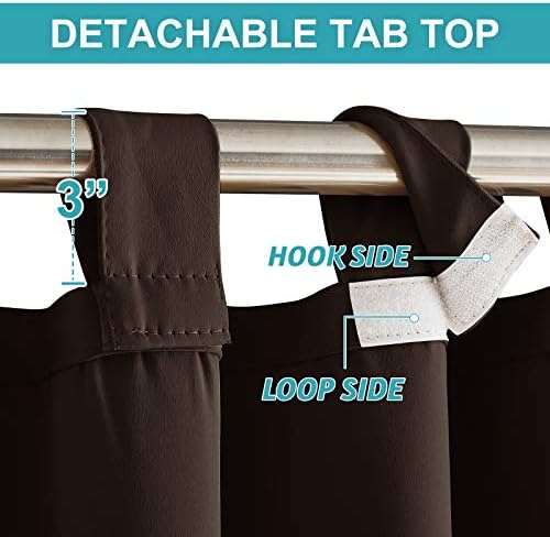 RYB HOME Patio Curtains Outdoor 2 Panels - Image 2
