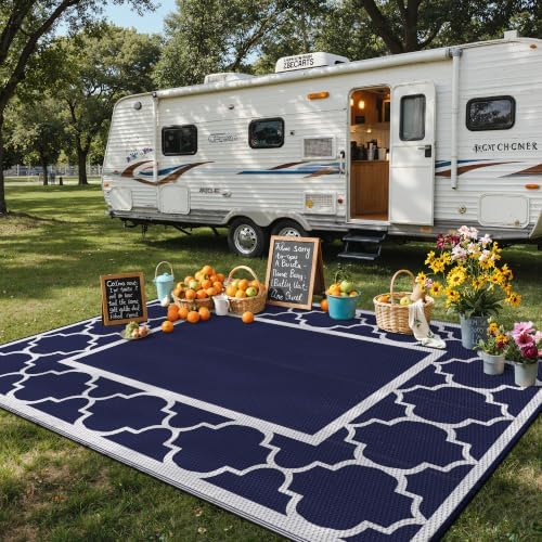GENIMO Outdoor Rug, Waterproof Plastic Rugs - Image 3