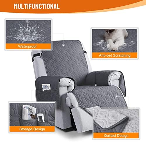 VANSOFY 100% Waterproof Recliner Chair Covers, Recliner Cover Non-Slip Dog - Image 4