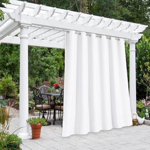 NICETOWN Outdoor Curtainch for Patio Waterproof 84 inch Wide, Thermal Insulated by NICETOWN