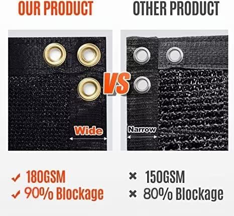 180GSM 6ft x 50ft Fence Privacy Screen Heavy Duty Fence Cover Garden Wall - Image 4