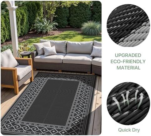 GENIMO Outdoor Rug Waterproof 6'x9' - Image 6