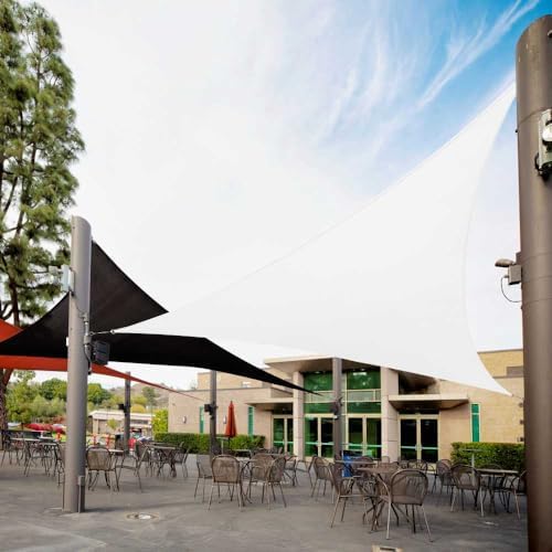 Royal Shade 8' x 8' x 8' White Triangle Sun Shade Sail by RoyalShade