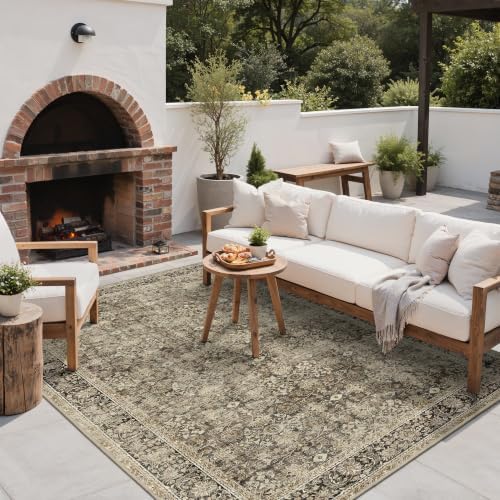GENIMO Indoor & Outdoor Area Rug 5'x8', Waterproof, Non-Shedding, Easy Cleaning - Image 6