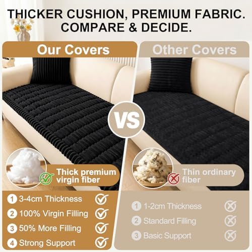 Smiry Couch Cover for Dogs, Non Slip Washable Sofa Protector for Pets - Image 5