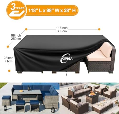 Kipiea Outdoor Furniture Covers Waterproof, 420D Heavy-Duty Patio Furniture Set - Image 2