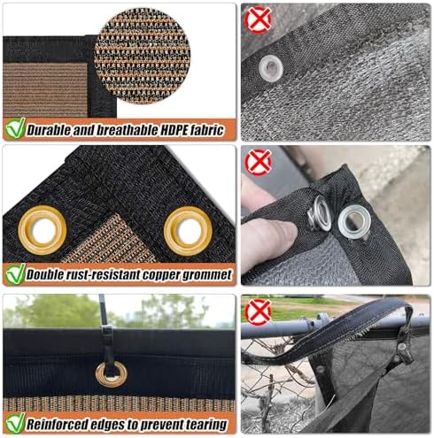 KANAGAWA 6ft x 50ft Privacy Screen Fence, 90% Blockage Heavy Duty 175 GSM - Image 3