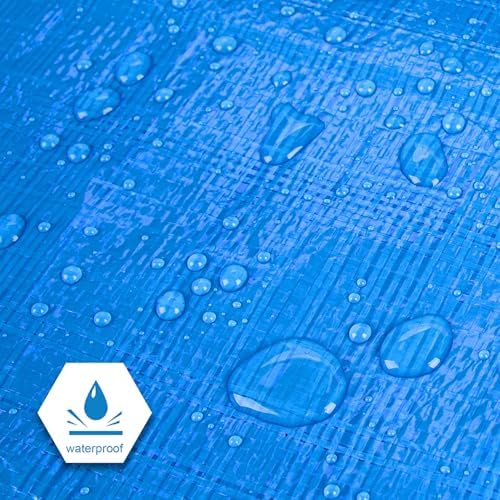 CARTMAN 14x30Ft Multipurpose Waterproof Poly Tarp Cover 5 Mil - Image 3