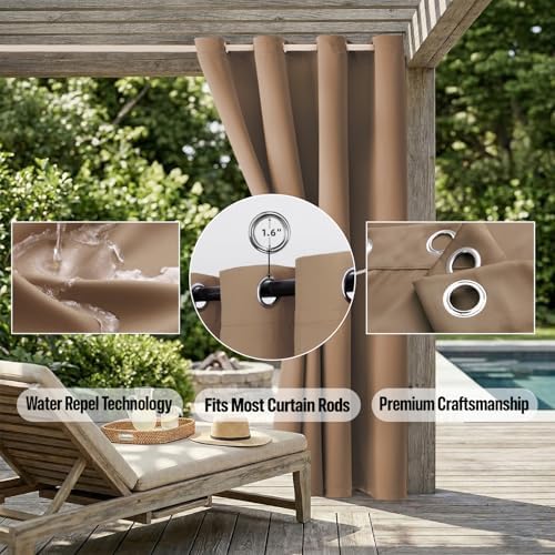 DIVA EN CAMINO DEC Outdoor Patio Curtain Waterproof Darkening Thermal Insulated - Image 5
