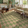 Lahome Checkered Easy Jute Living Room Rug, 8x10 Outdoor Rugs Washable by Lahome