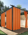 Outdoor Curtains for Patio Waterproof 4 Pcs 54x108 Inch Mecca Orange by HolidayIdeas